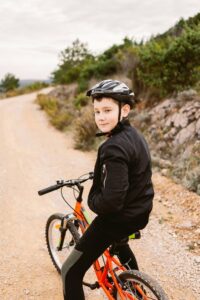 Boy on a bicycle